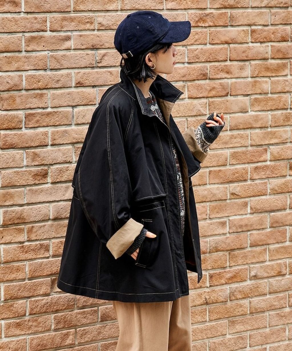 FREAKS STORE 4WAY連帽大衣(含內裡毛絨背心)_14