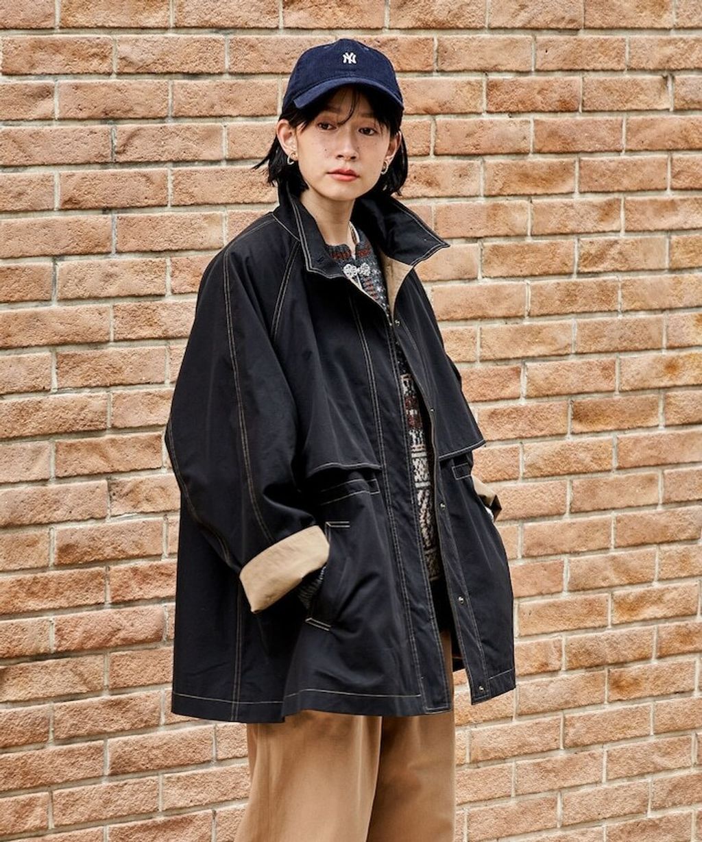 FREAKS STORE 4WAY連帽大衣(含內裡毛絨背心)_10