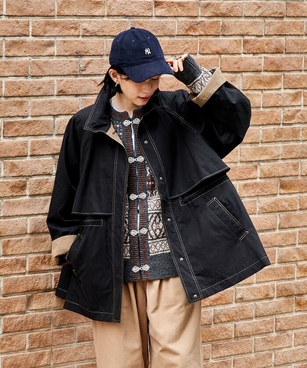 FREAKS STORE 4WAY連帽大衣(含內裡毛絨背心)_1