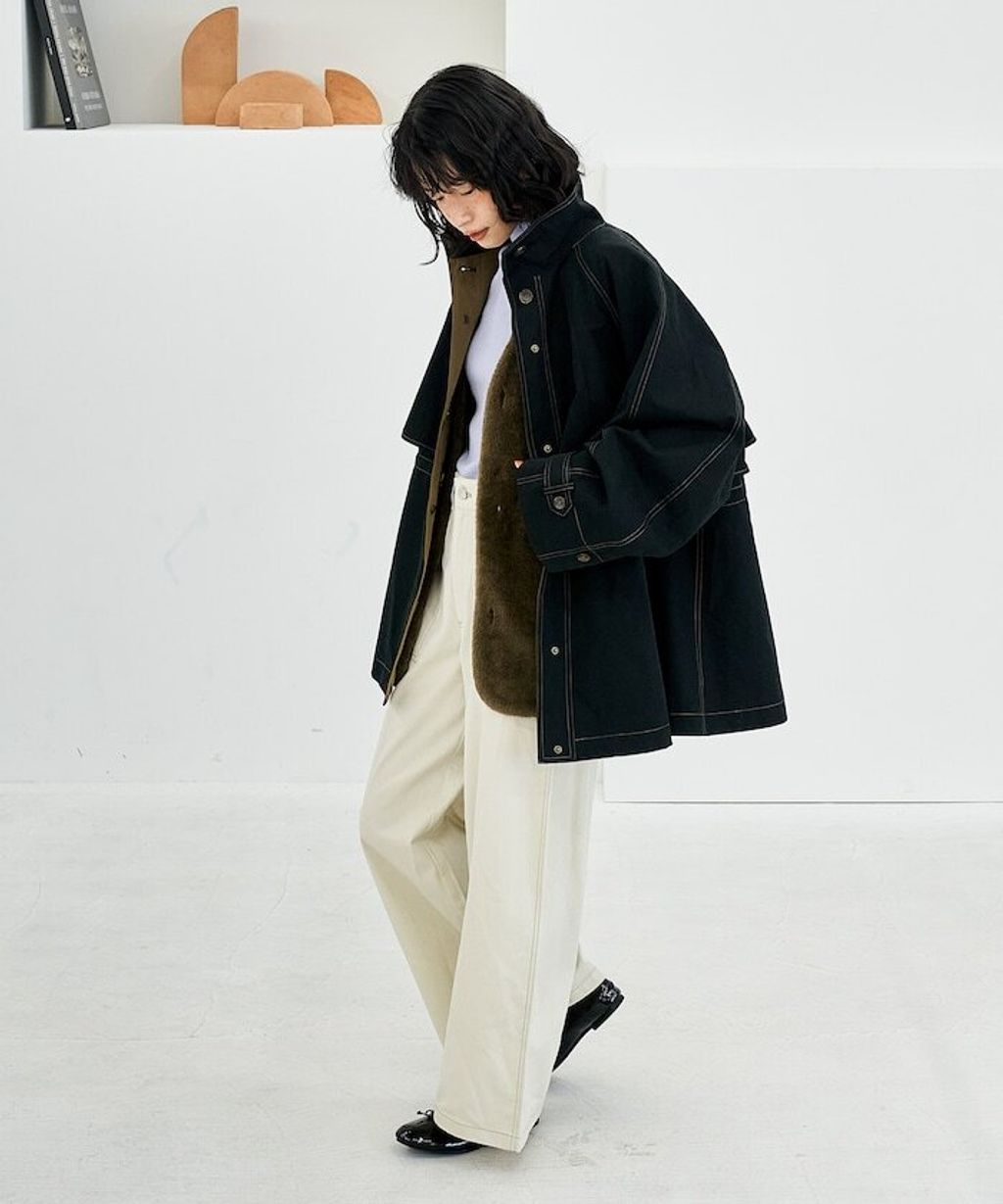 FREAKS STORE 4WAY連帽大衣(含內裡毛絨背心)_50