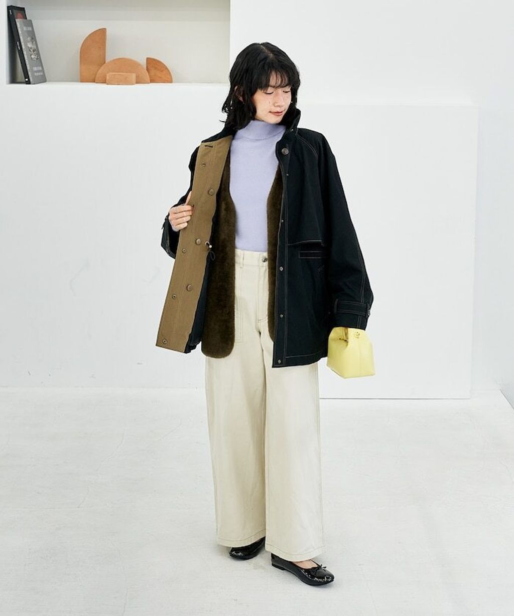 FREAKS STORE 4WAY連帽大衣(含內裡毛絨背心)_46