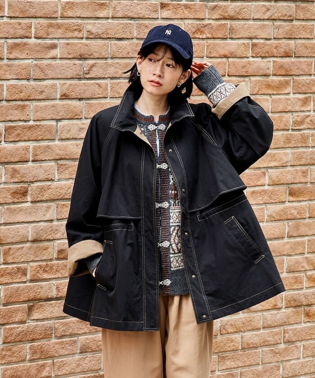 FREAKS STORE 4WAY連帽大衣(含內裡毛絨背心)_15