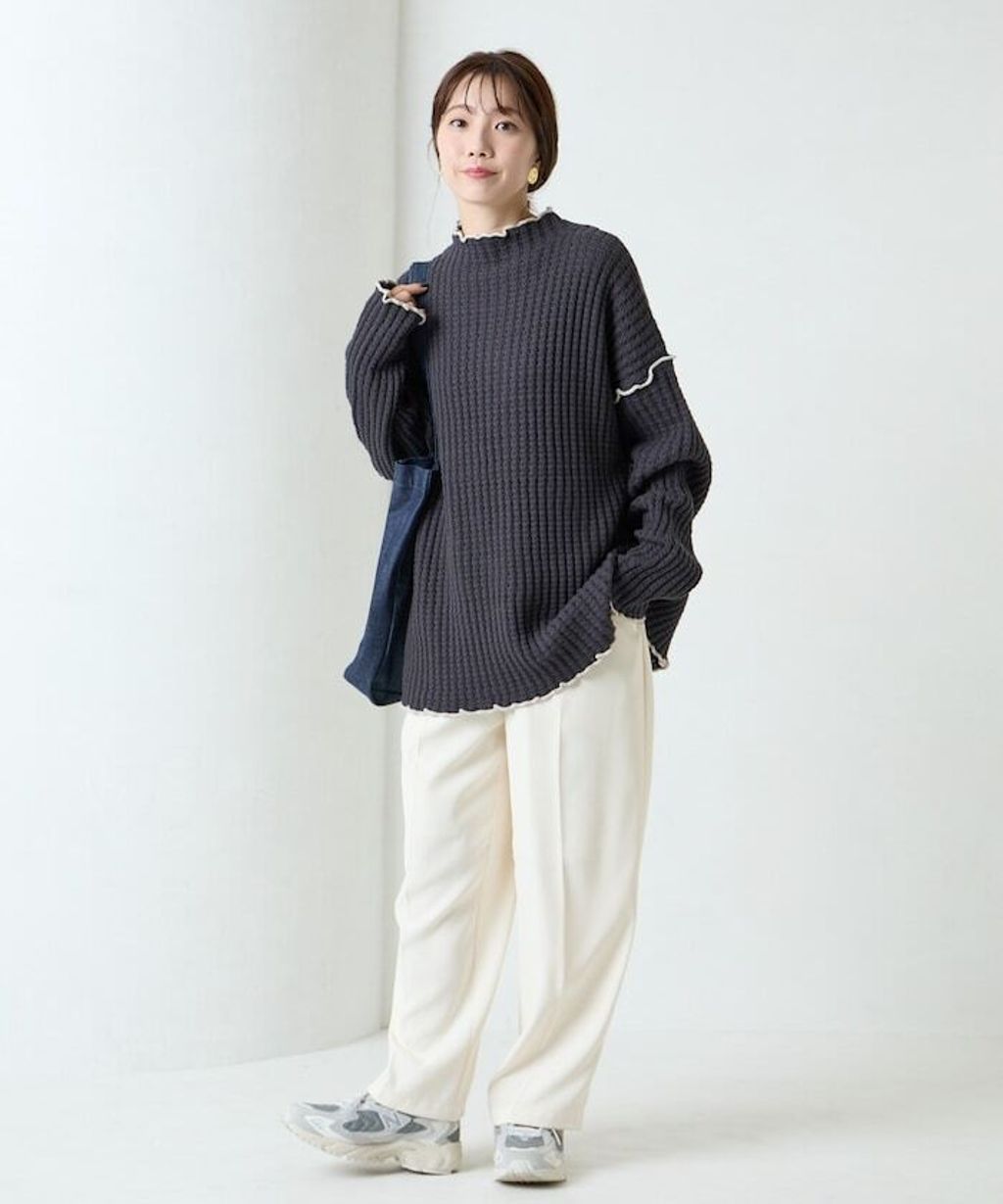 FREAKS STORE 高磅華夫格高領針織衣_40