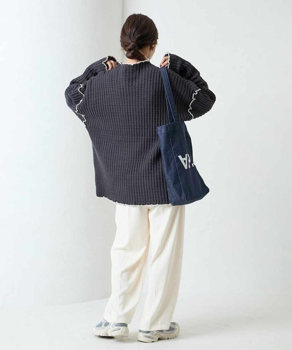 FREAKS STORE 高磅華夫格高領針織衣_42