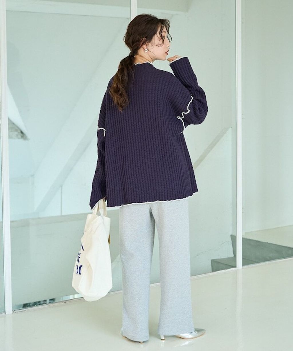 FREAKS STORE 高磅華夫格高領針織衣_25