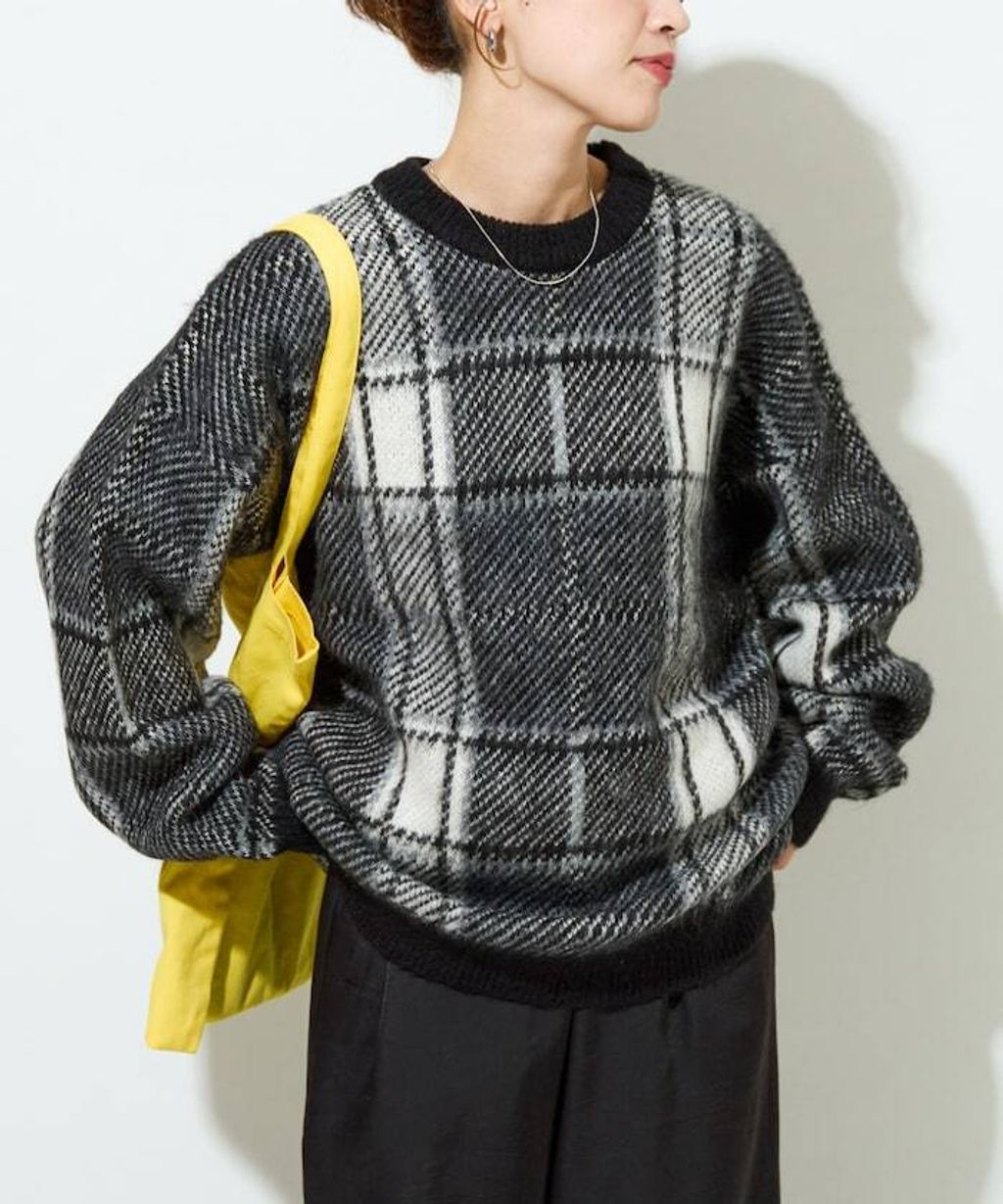 FREAKS STORE 大格紋寬版針織衣_38