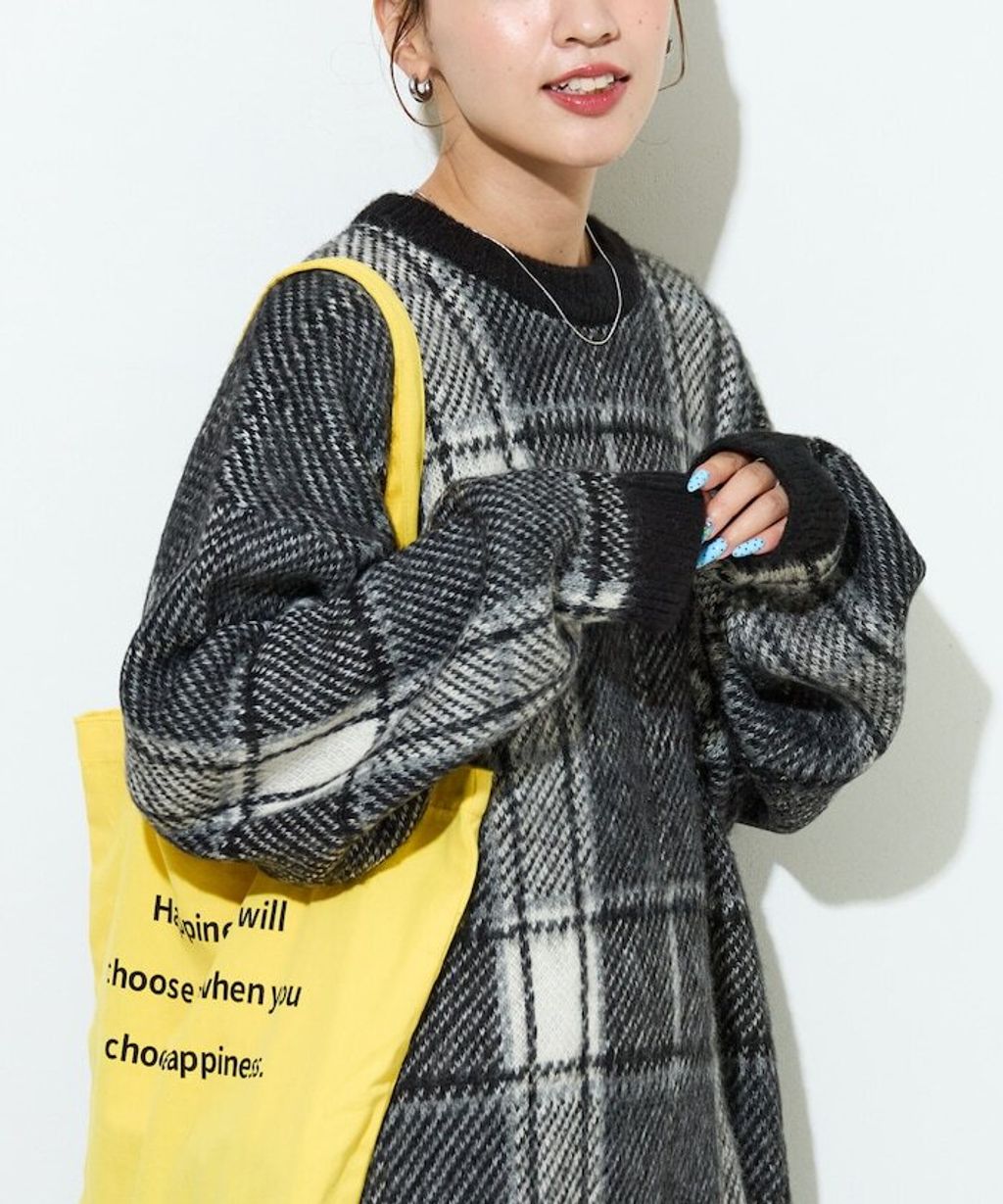 FREAKS STORE 大格紋寬版針織衣_37