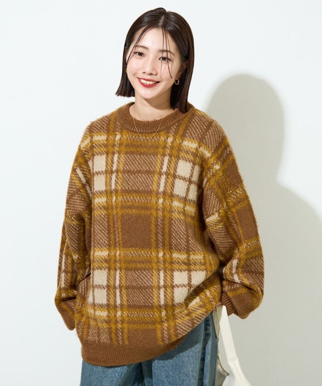 FREAKS STORE 大格紋寬版針織衣_31