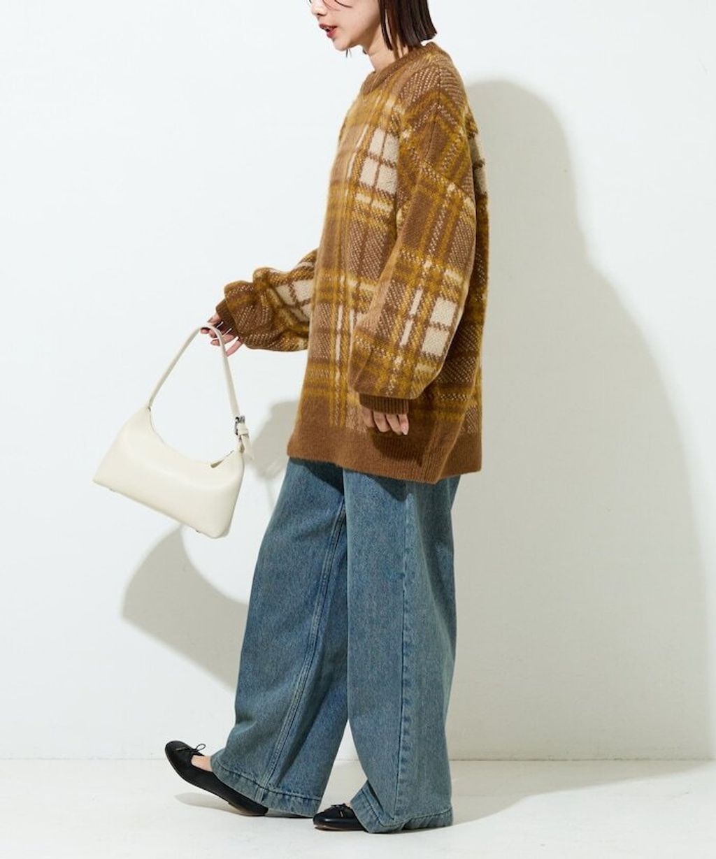 FREAKS STORE 大格紋寬版針織衣_33