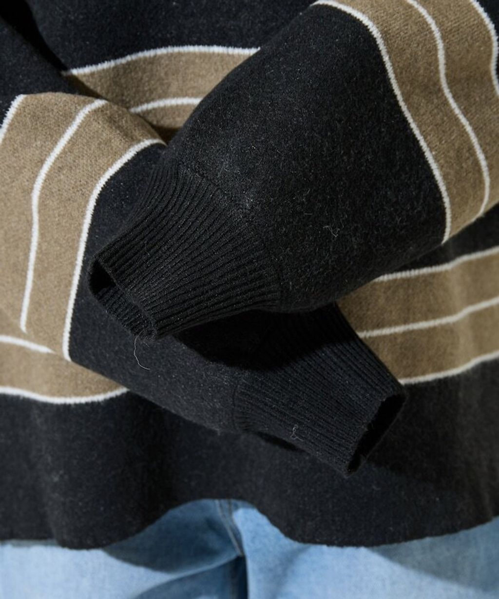 FREAKS STORE 粗條紋寬鬆版型Polo領針織衣_29