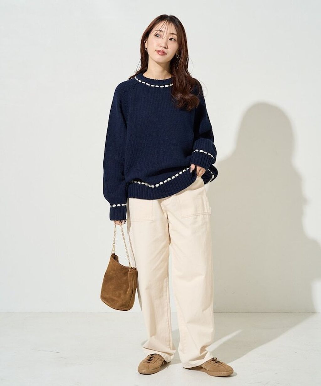 FREAKS STORE 手縫線條感圓領針織衣_7