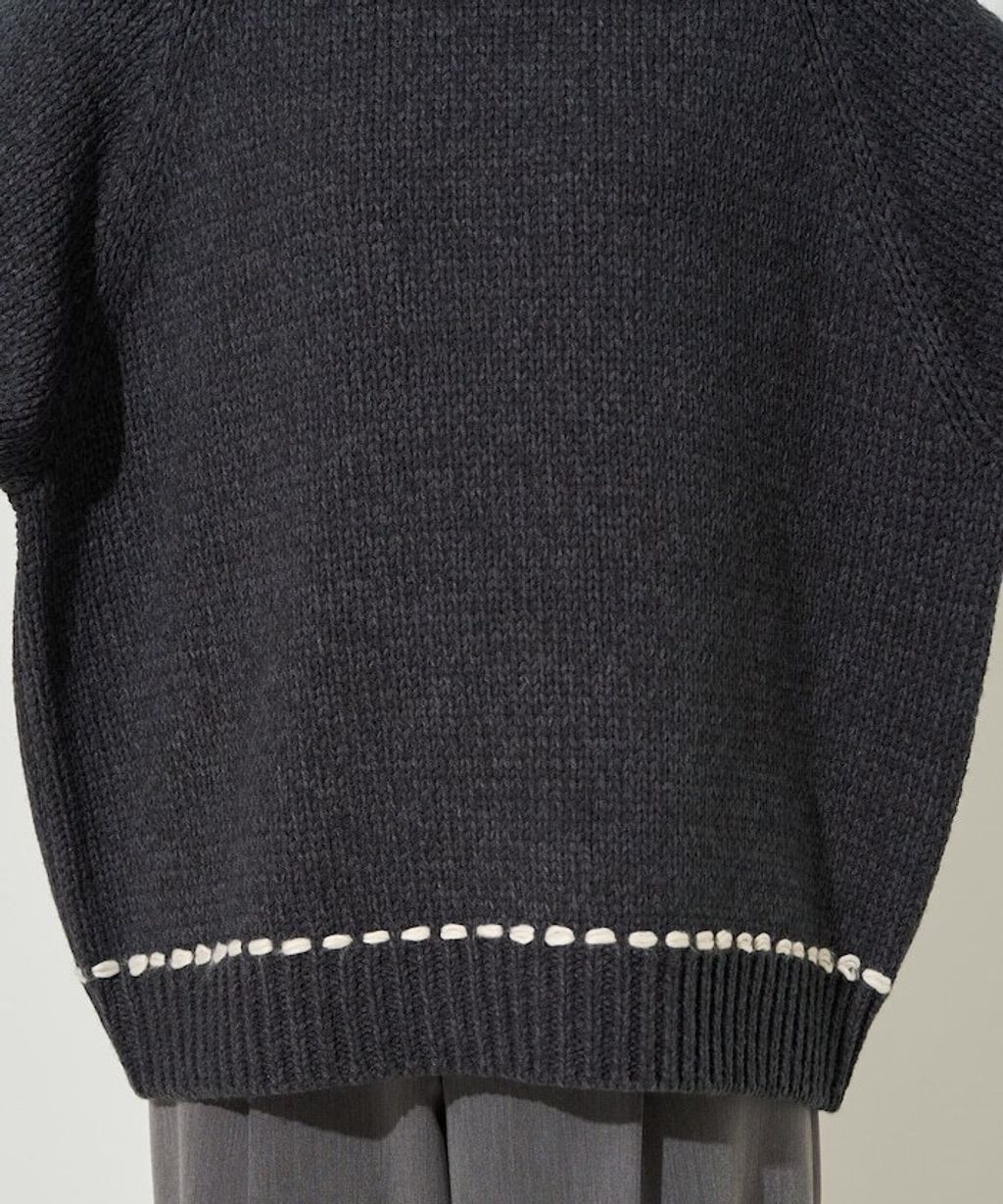 FREAKS STORE 手縫線條感圓領針織衣_43