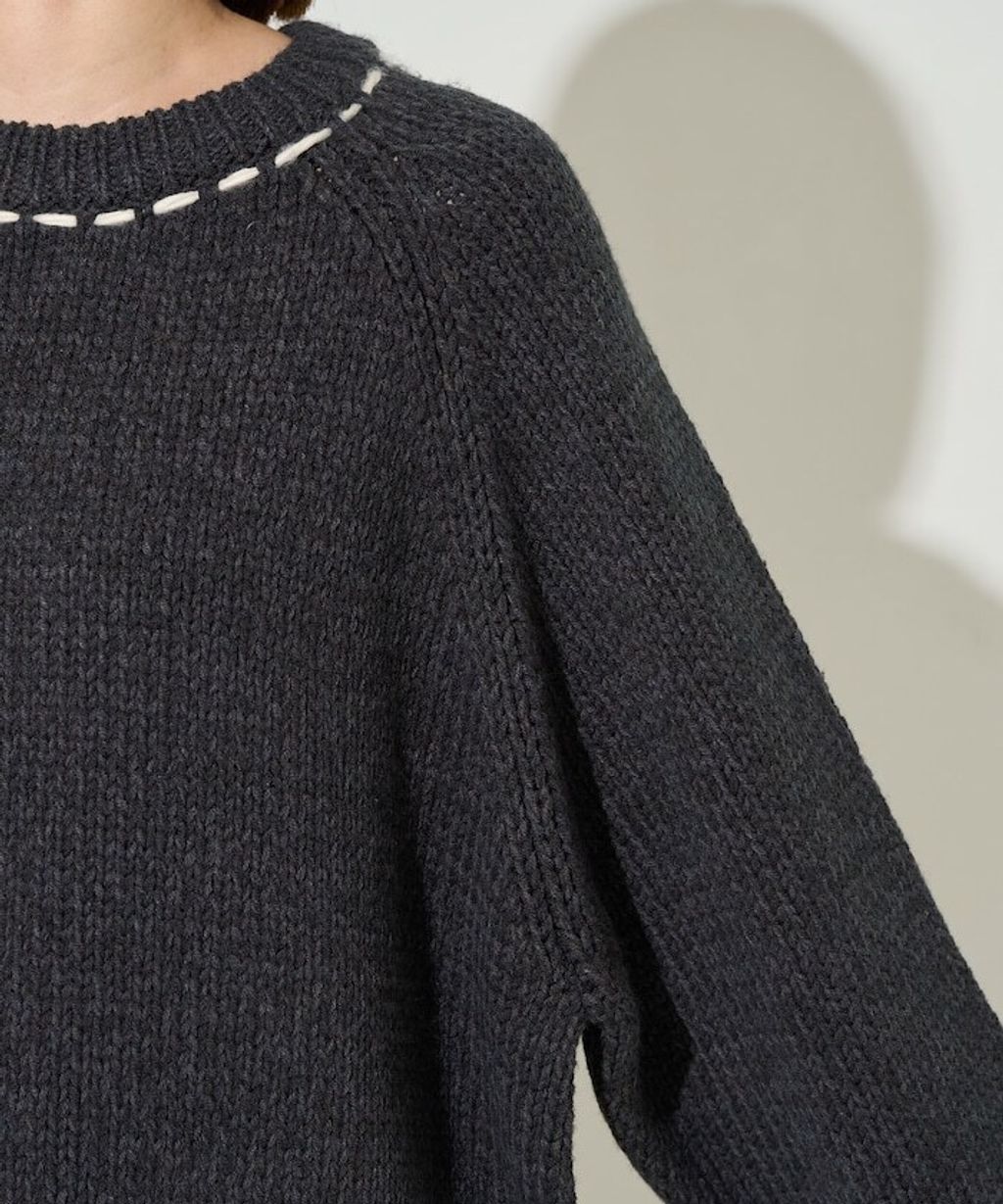 FREAKS STORE 手縫線條感圓領針織衣_41