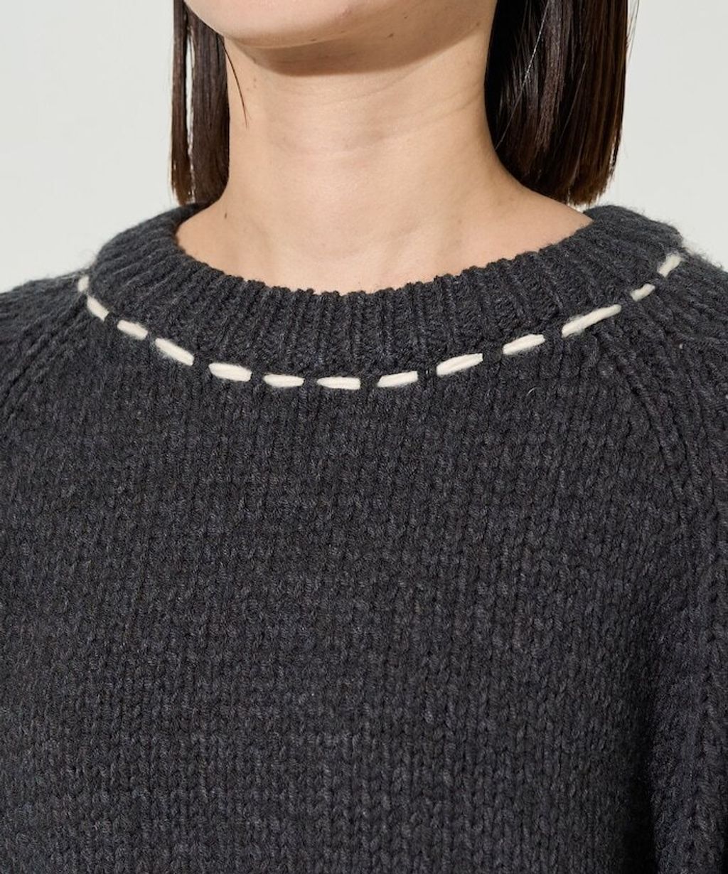 FREAKS STORE 手縫線條感圓領針織衣_40