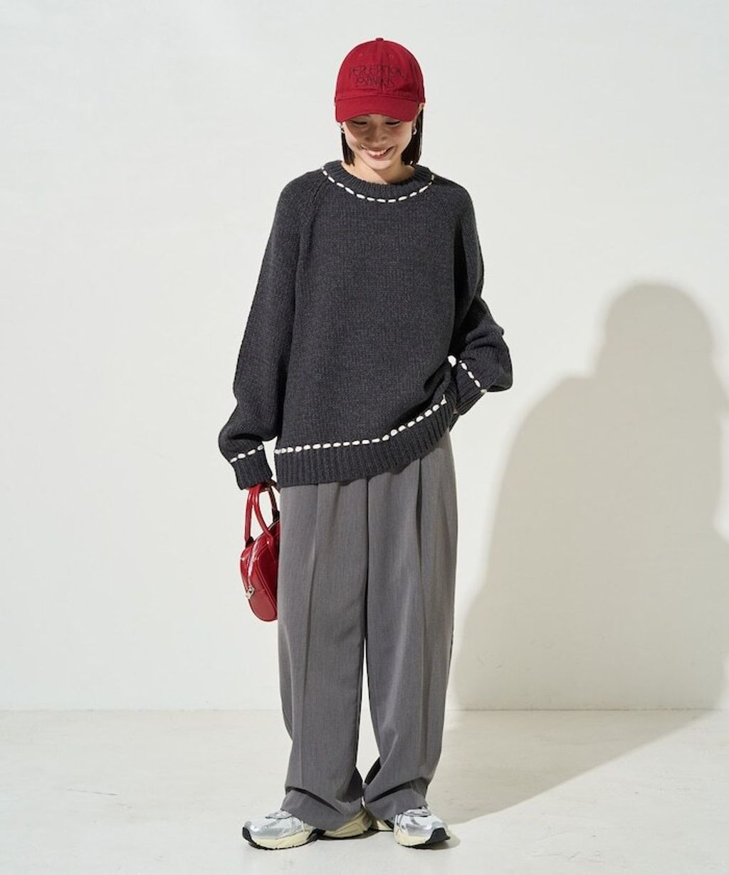 FREAKS STORE 手縫線條感圓領針織衣_32