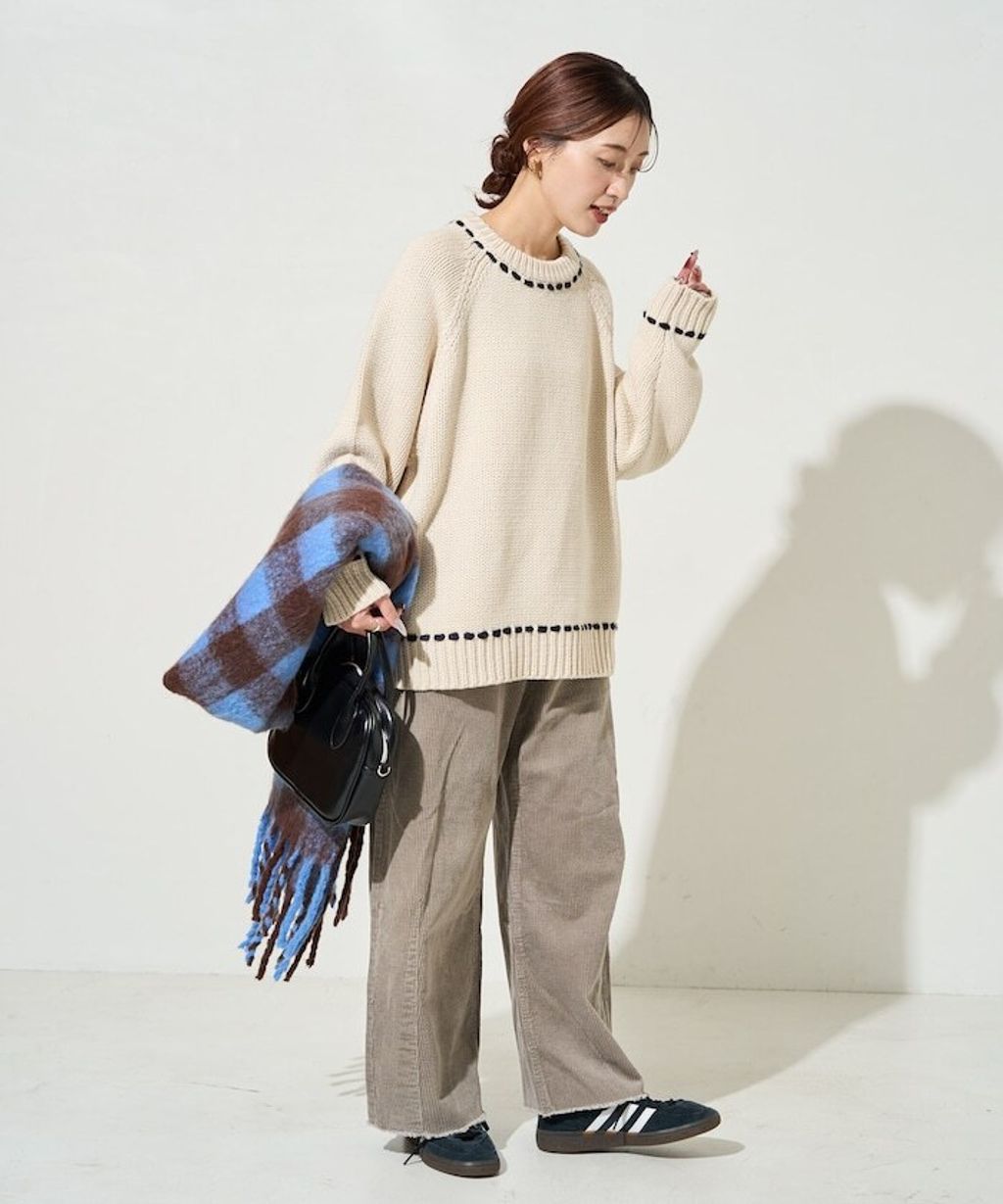 FREAKS STORE 手縫線條感圓領針織衣_23