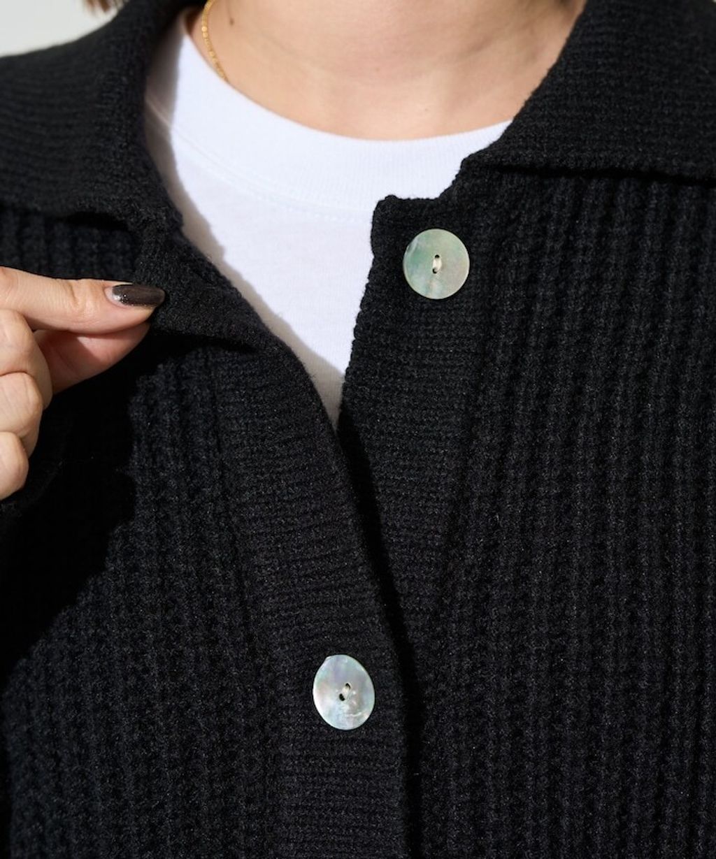 FREAKS STORE 慵懶感寬版翻領針織開襟衫_42