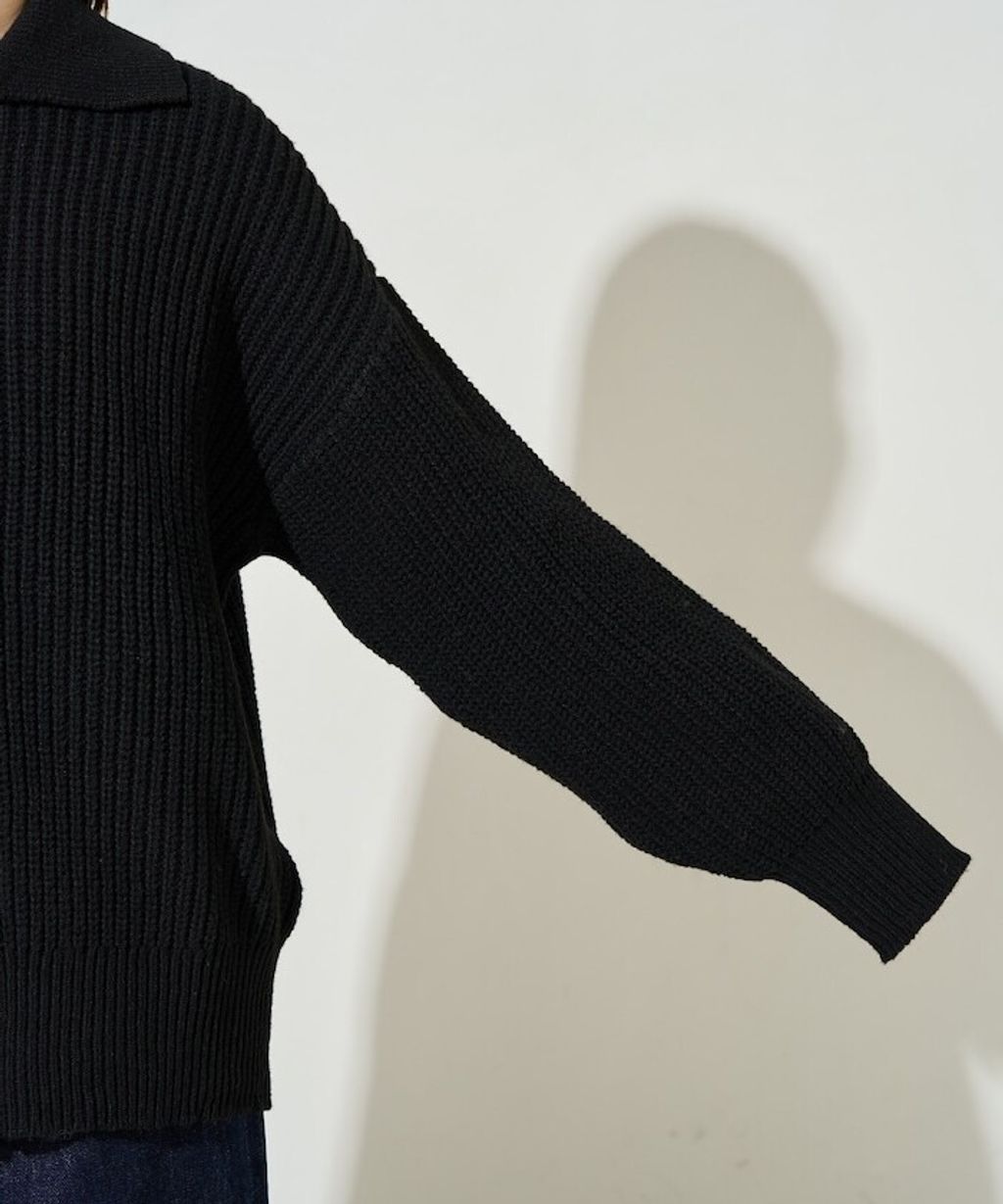 FREAKS STORE 慵懶感寬版翻領針織開襟衫_38