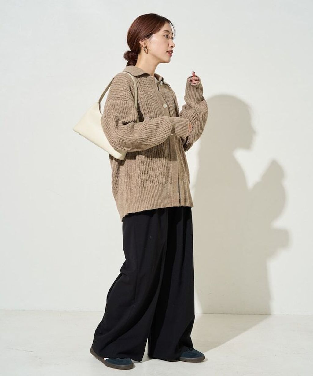 FREAKS STORE 慵懶感寬版翻領針織開襟衫_17