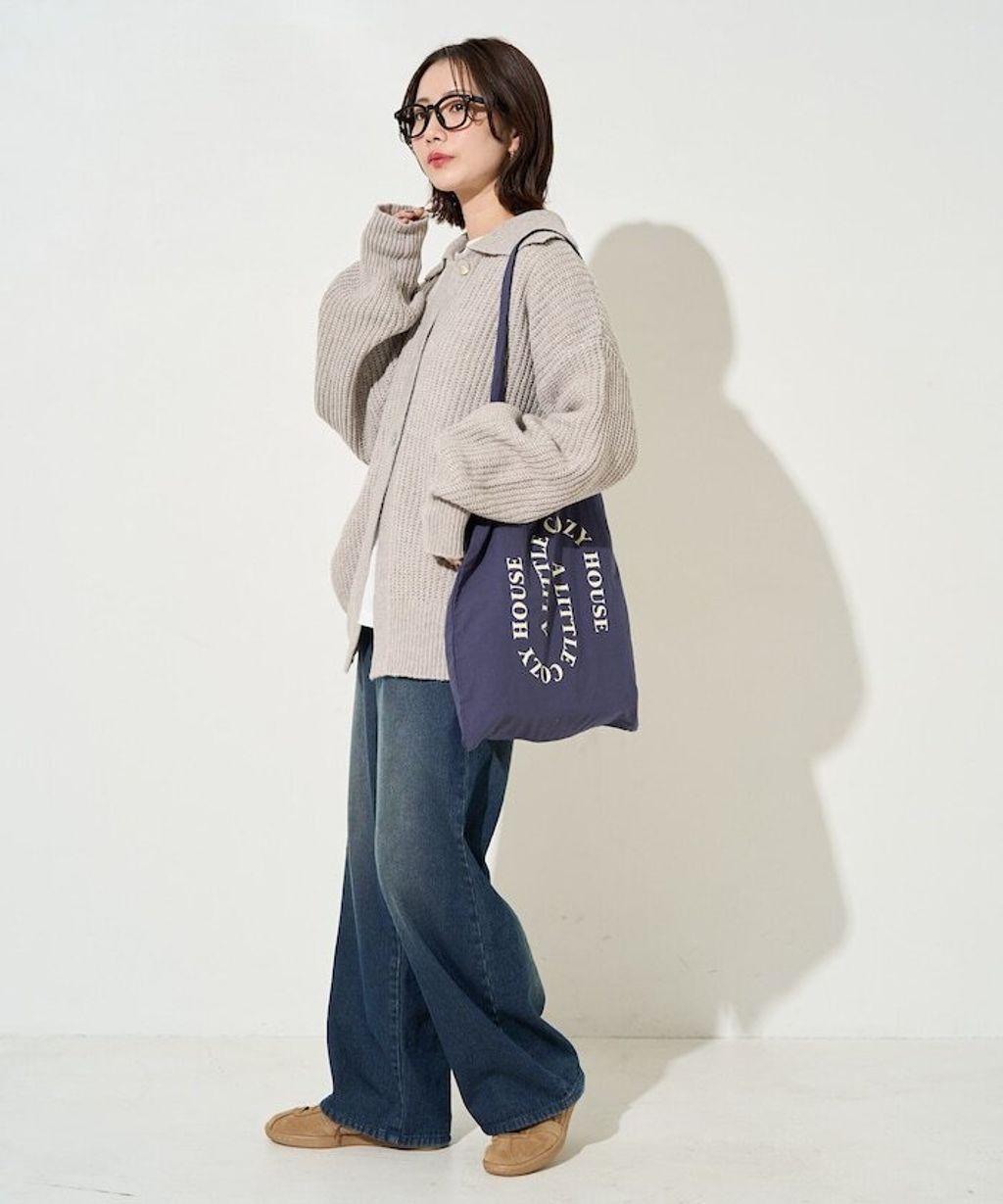 FREAKS STORE 慵懶感寬版翻領針織開襟衫_25