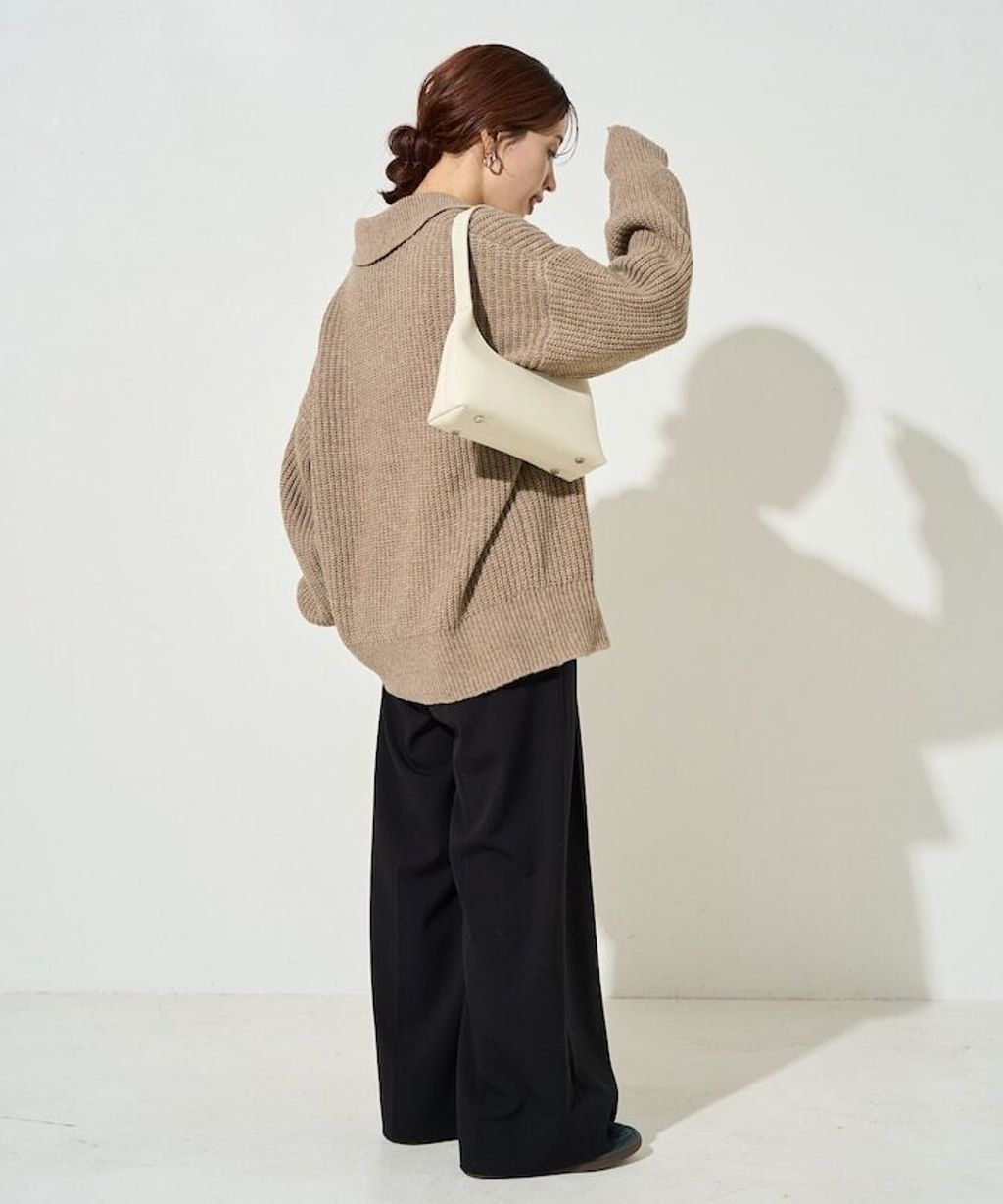 FREAKS STORE 慵懶感寬版翻領針織開襟衫_18