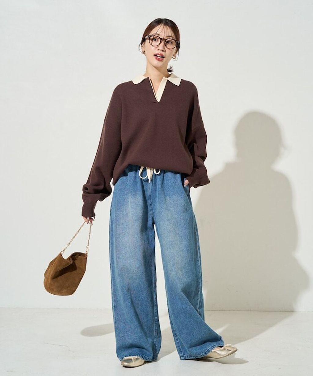 FREAKS STORE 大人感優雅V領口開襟針織衣_7