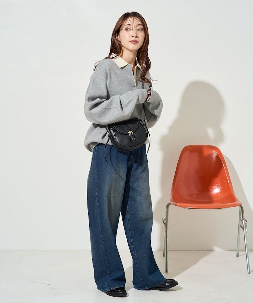 FREAKS STORE 大人感優雅V領口開襟針織衣_50