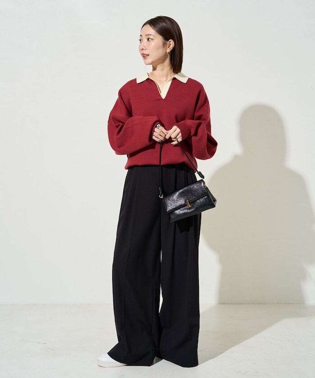 FREAKS STORE 大人感優雅V領口開襟針織衣_23