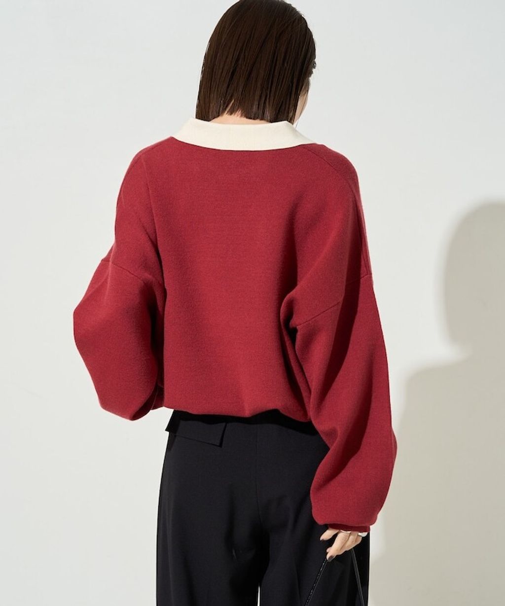 FREAKS STORE 大人感優雅V領口開襟針織衣_29