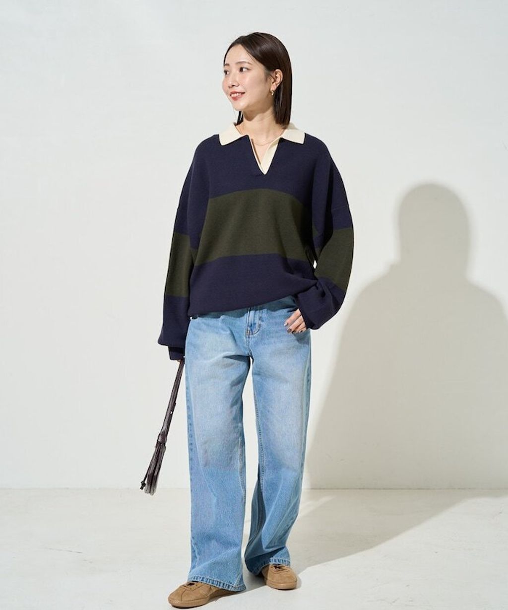 FREAKS STORE 大人感優雅V領口開襟針織衣_40