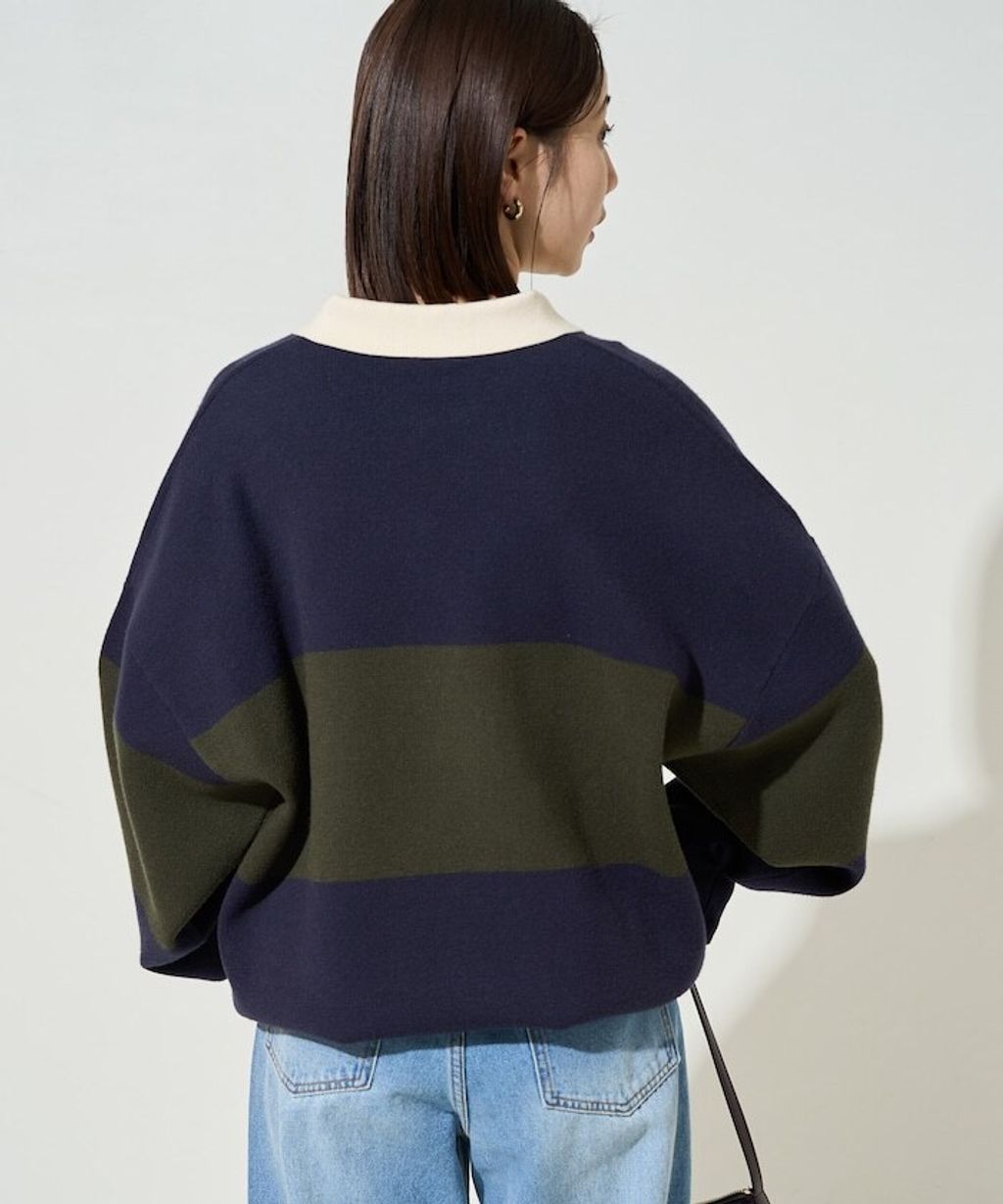 FREAKS STORE 大人感優雅V領口開襟針織衣_45