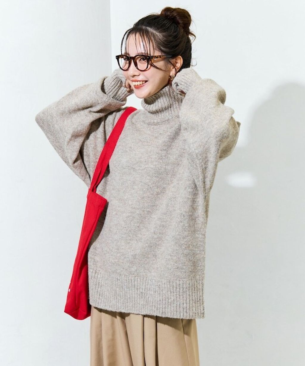 FREAKS STORE 蓬鬆螺紋高領針織衣_9