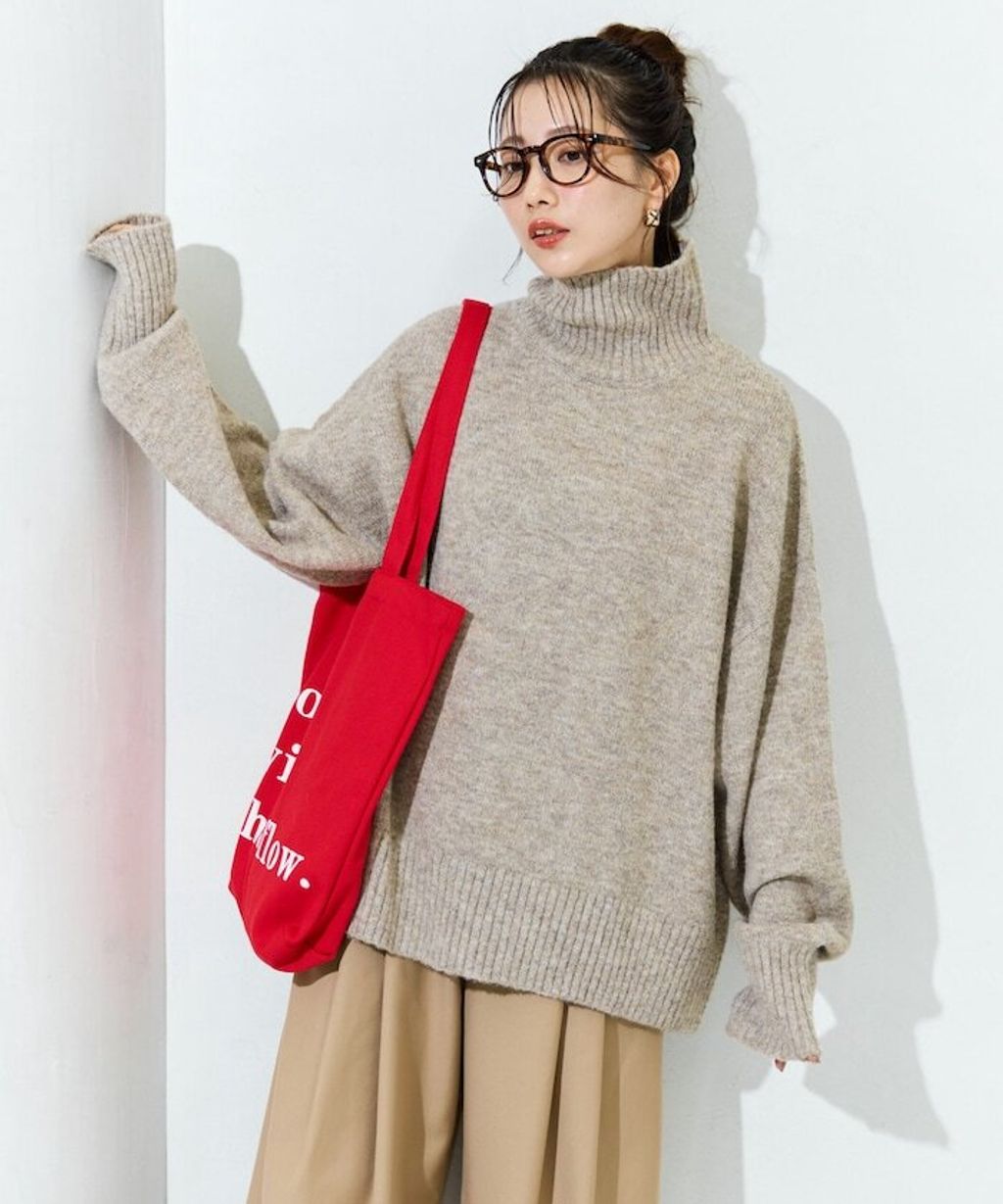 FREAKS STORE 蓬鬆螺紋高領針織衣_5