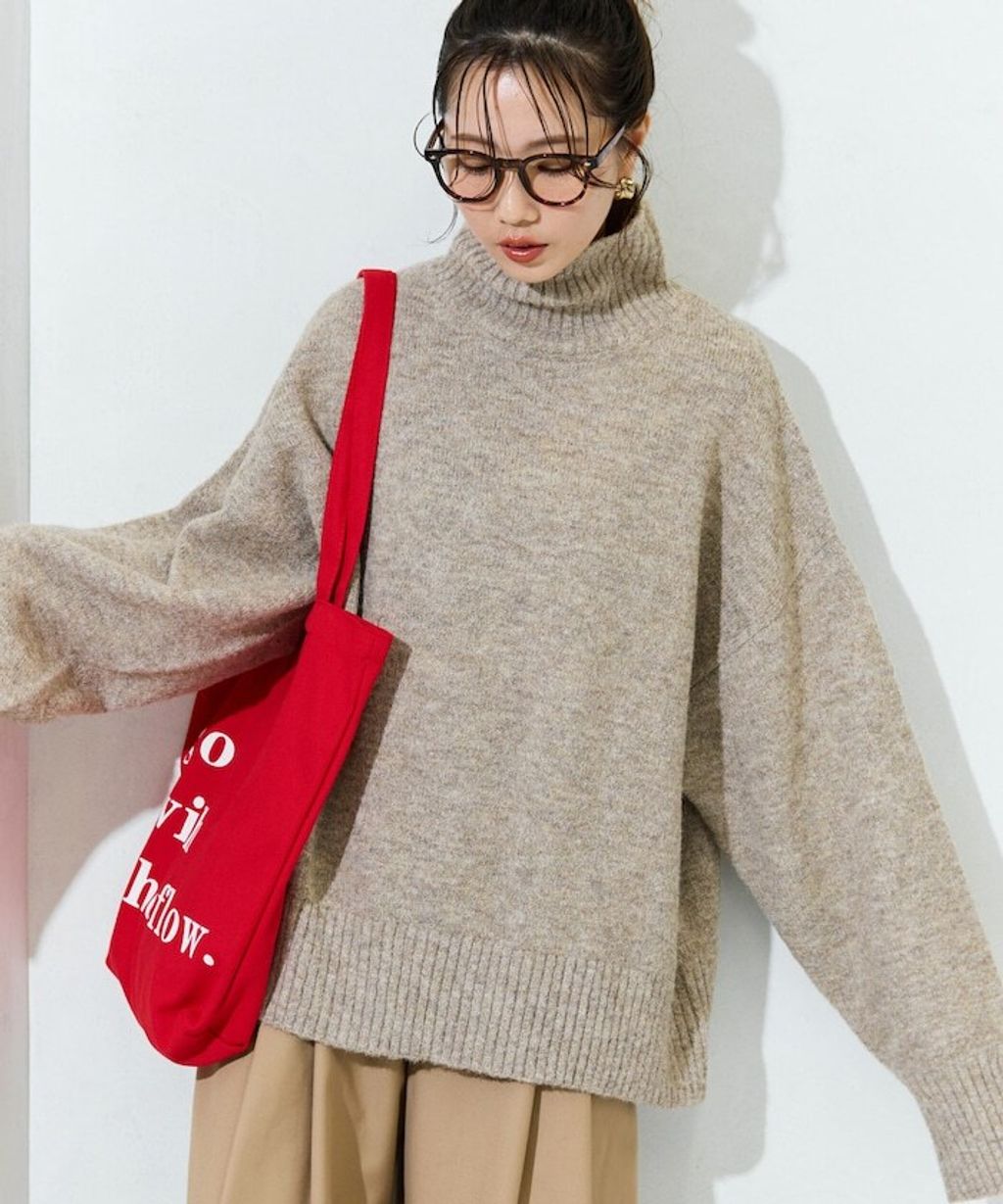 FREAKS STORE 蓬鬆螺紋高領針織衣_12