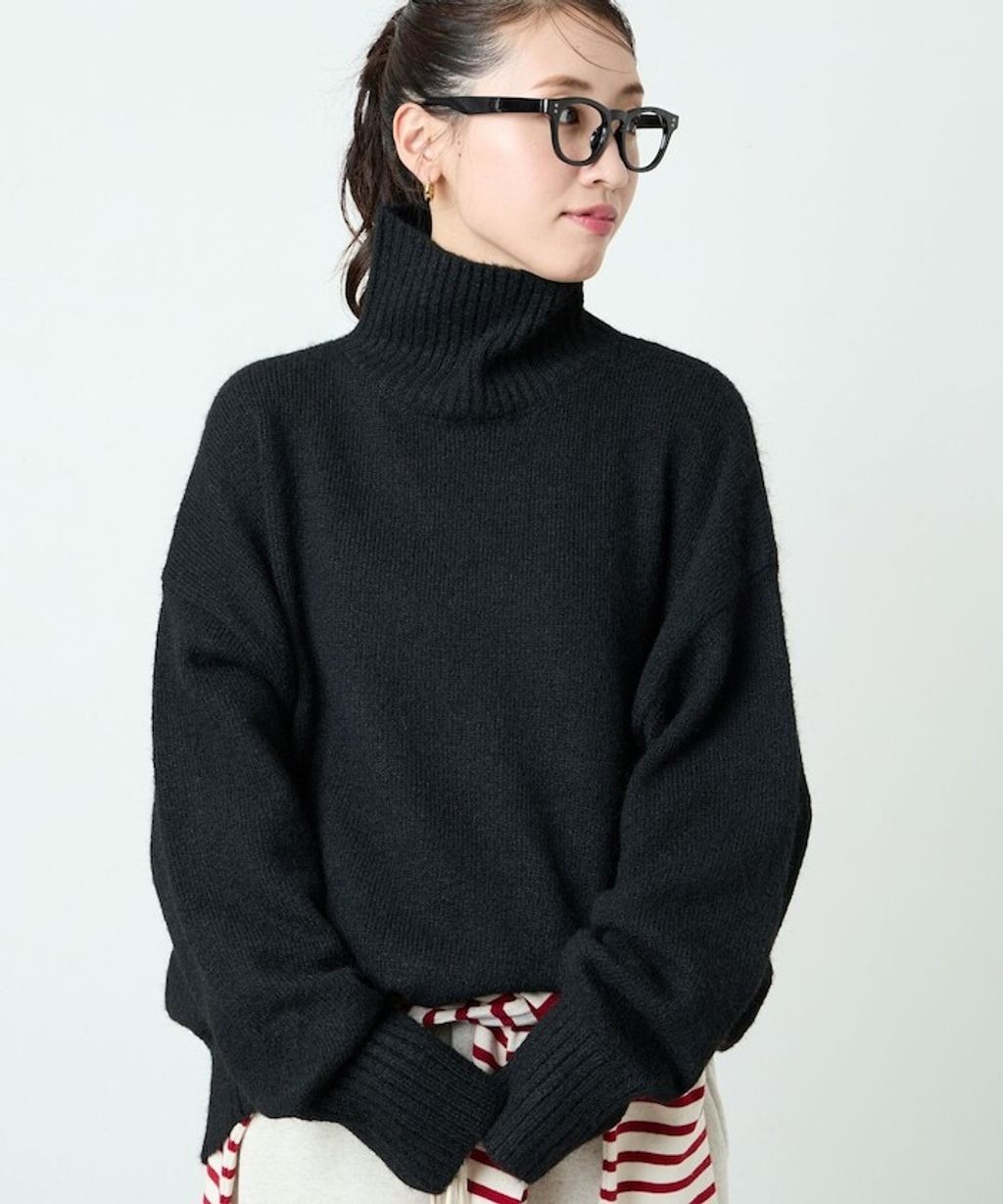 FREAKS STORE 蓬鬆螺紋高領針織衣_44