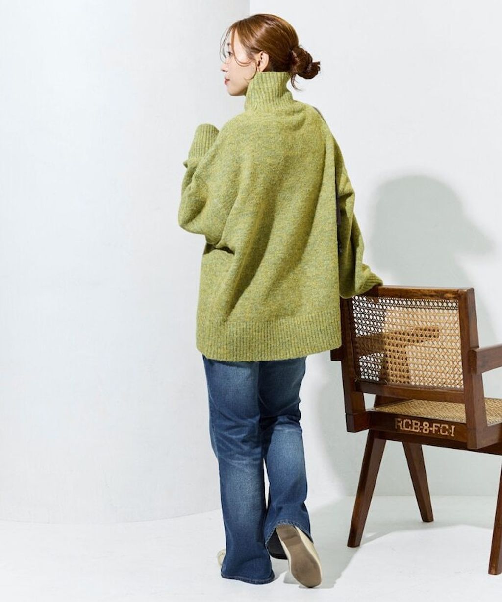 FREAKS STORE 蓬鬆螺紋高領針織衣_39