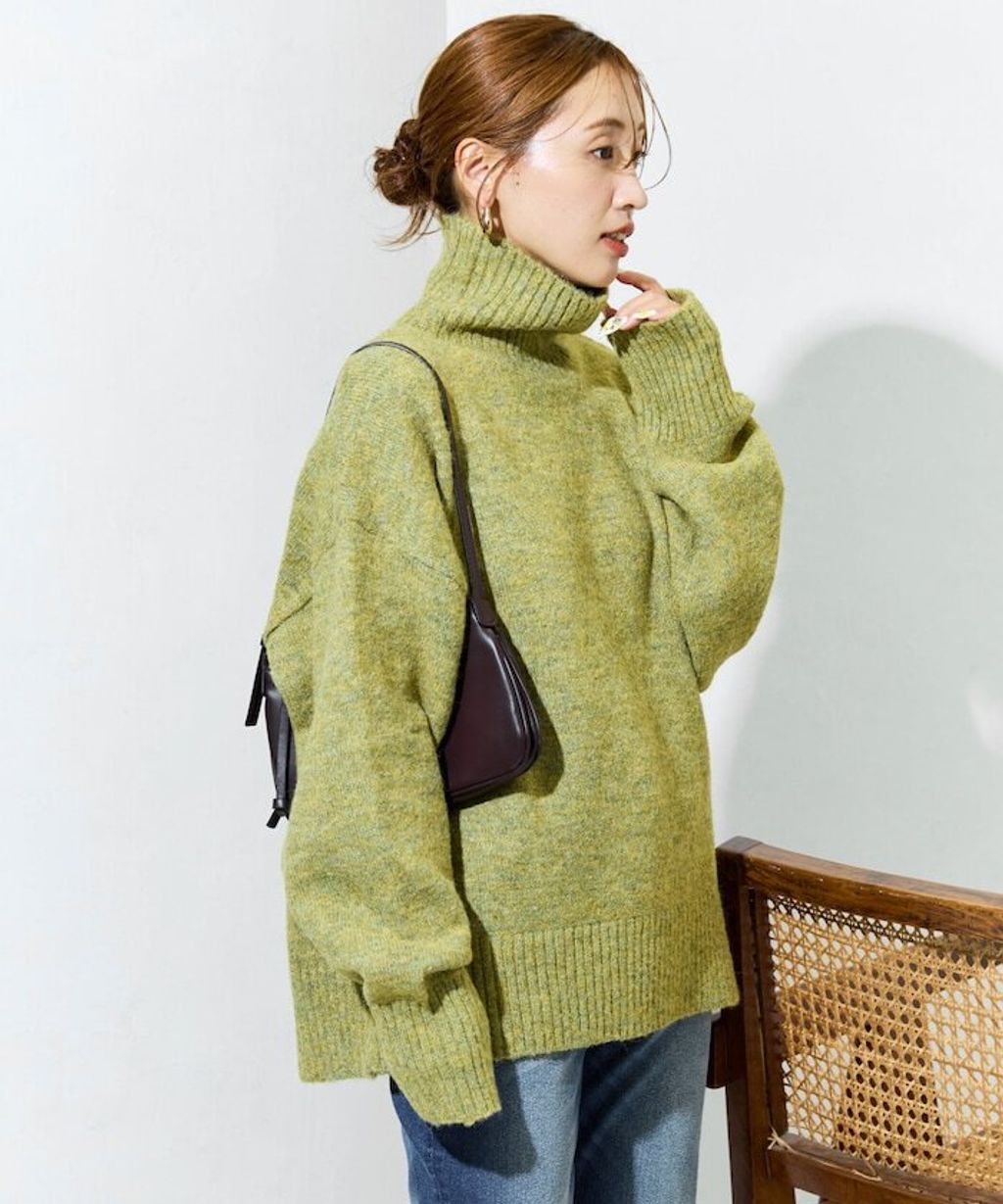 FREAKS STORE 蓬鬆螺紋高領針織衣_40