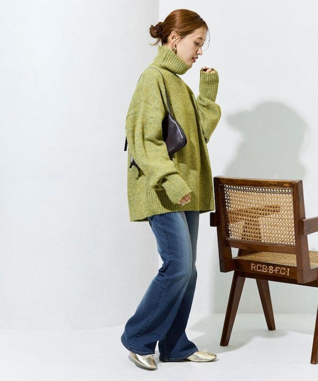 FREAKS STORE 蓬鬆螺紋高領針織衣_38