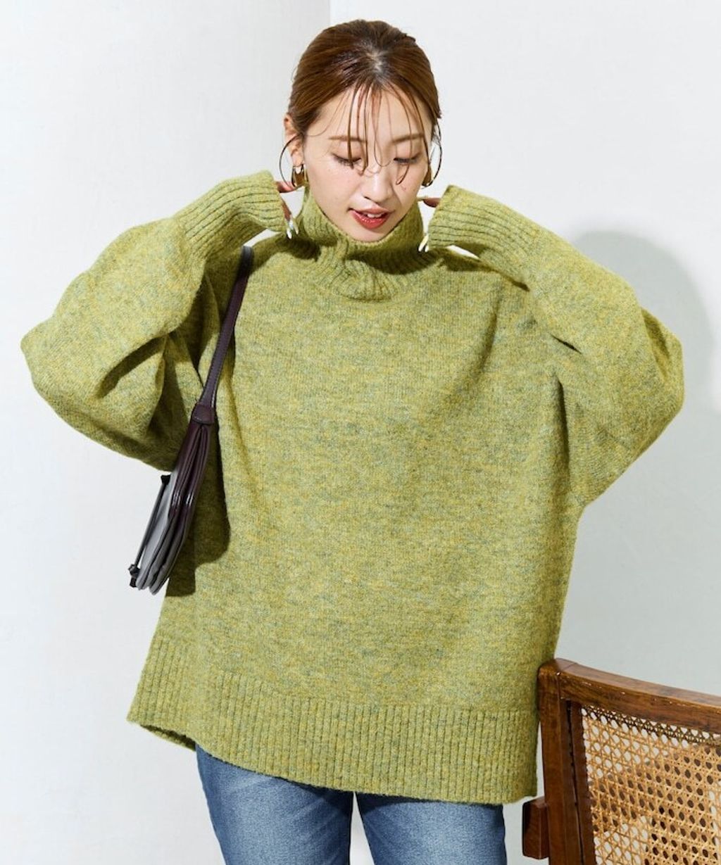 FREAKS STORE 蓬鬆螺紋高領針織衣_41