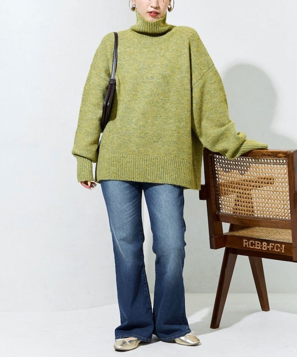 FREAKS STORE 蓬鬆螺紋高領針織衣_37