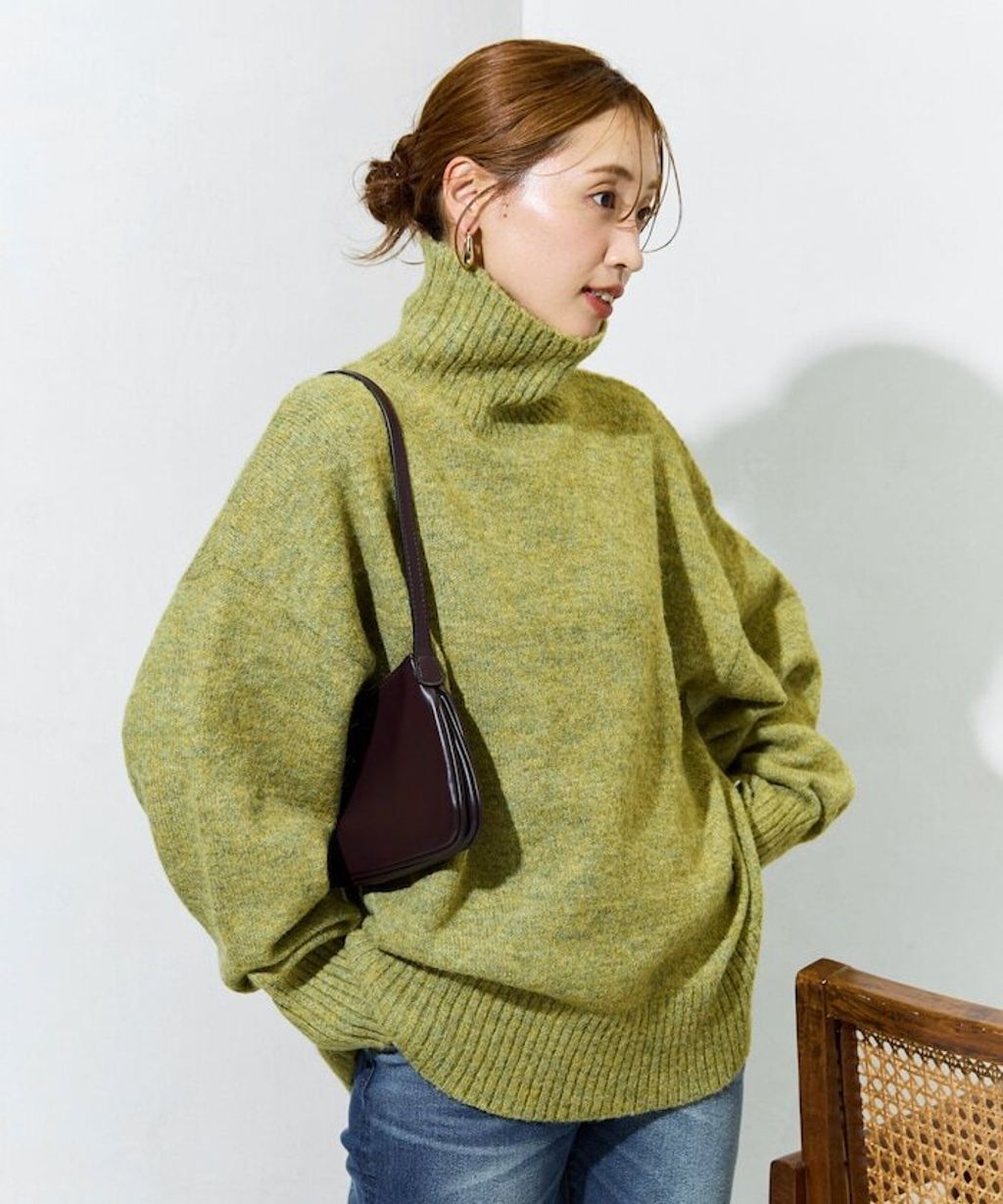 FREAKS STORE 蓬鬆螺紋高領針織衣_36