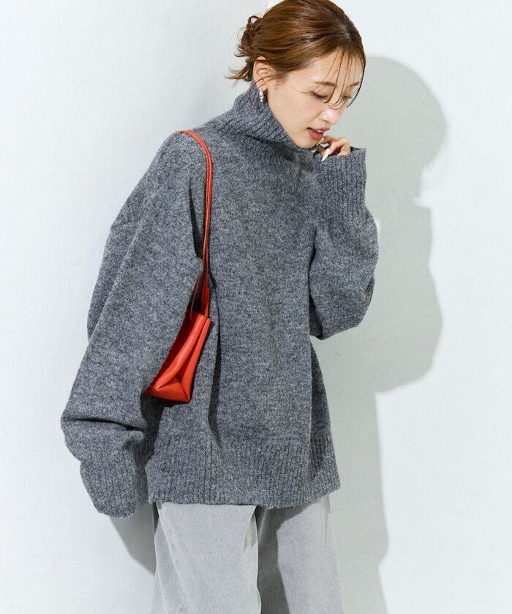 FREAKS STORE 蓬鬆螺紋高領針織衣_32