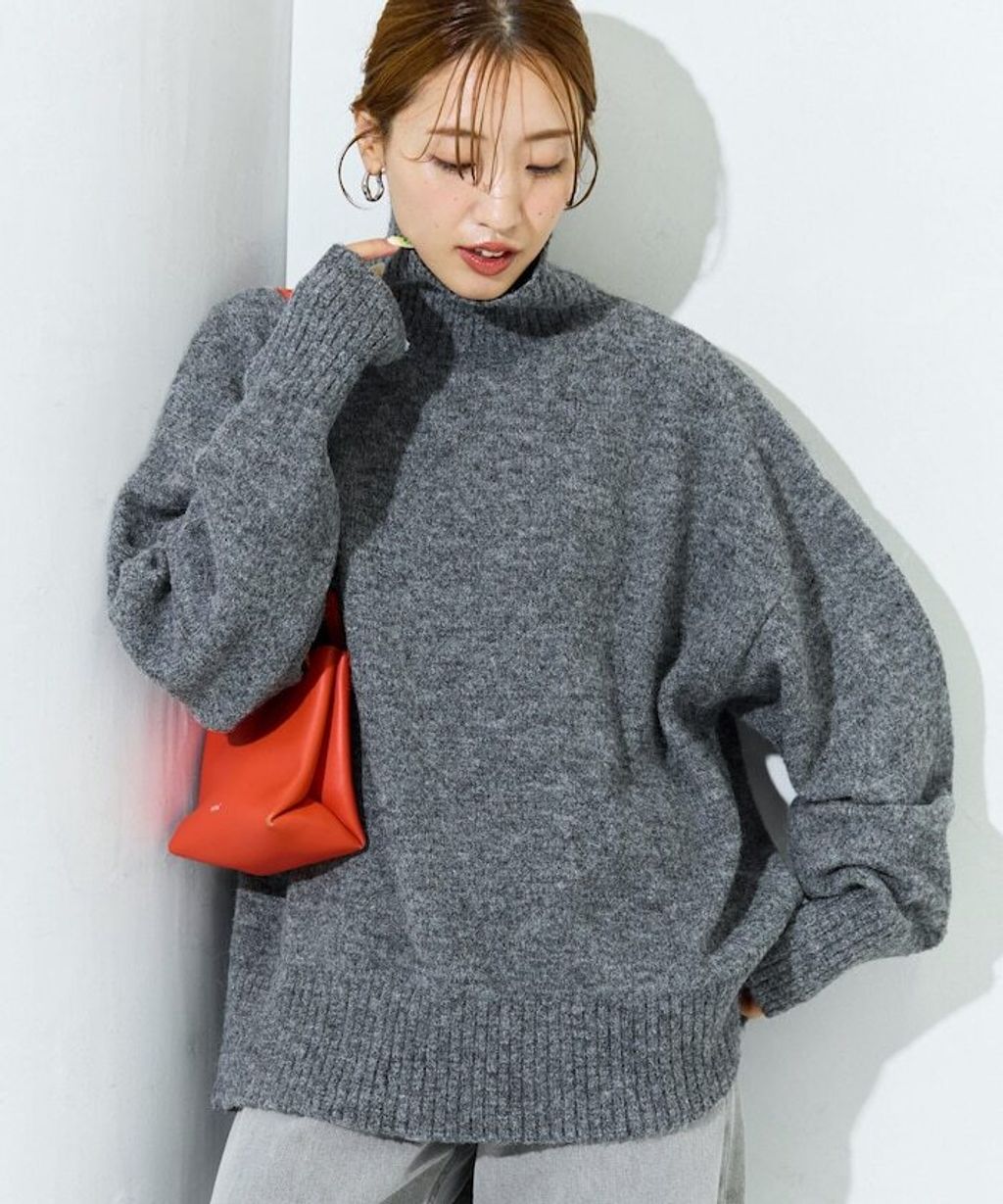 FREAKS STORE 蓬鬆螺紋高領針織衣_33