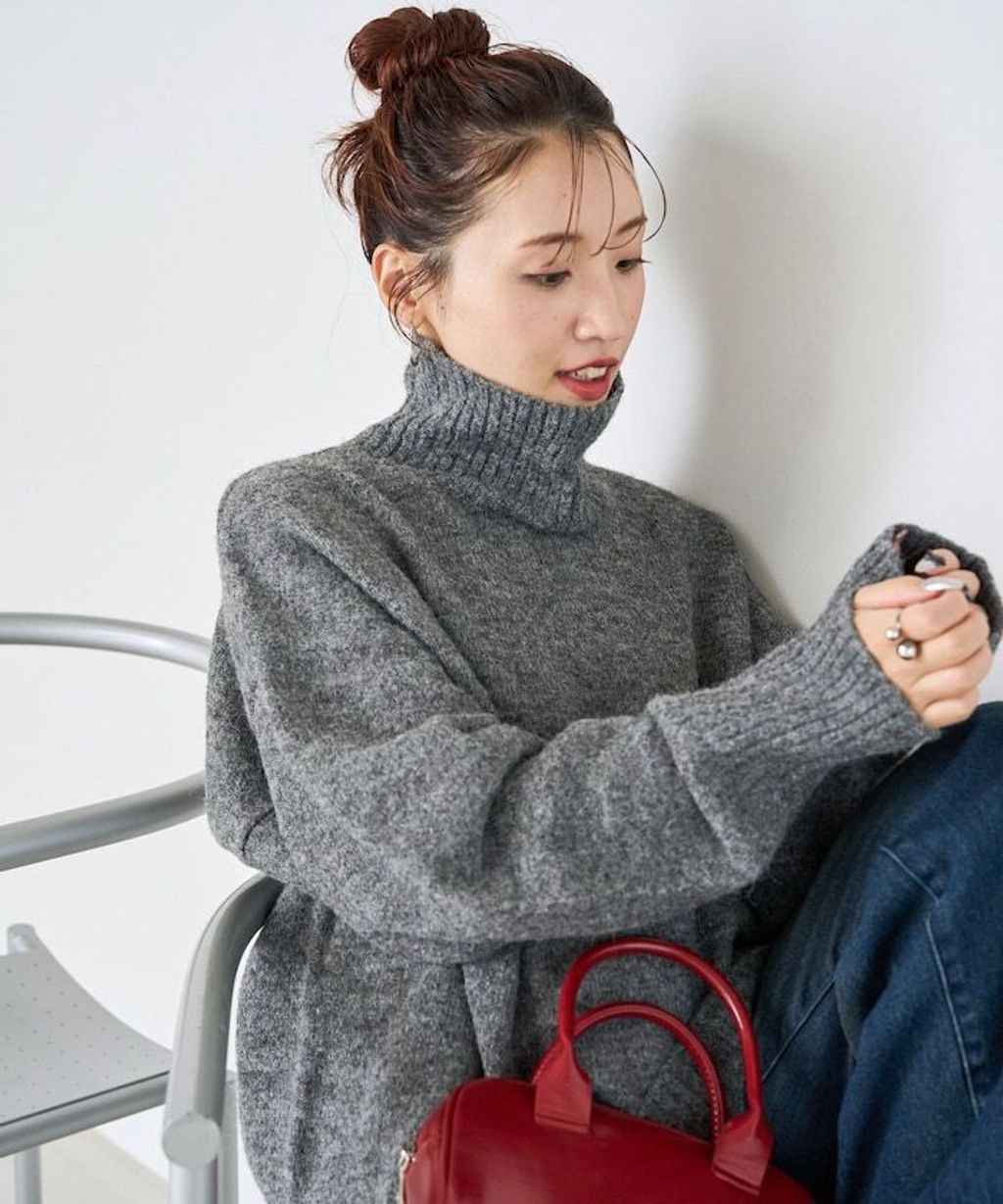 FREAKS STORE 蓬鬆螺紋高領針織衣_26