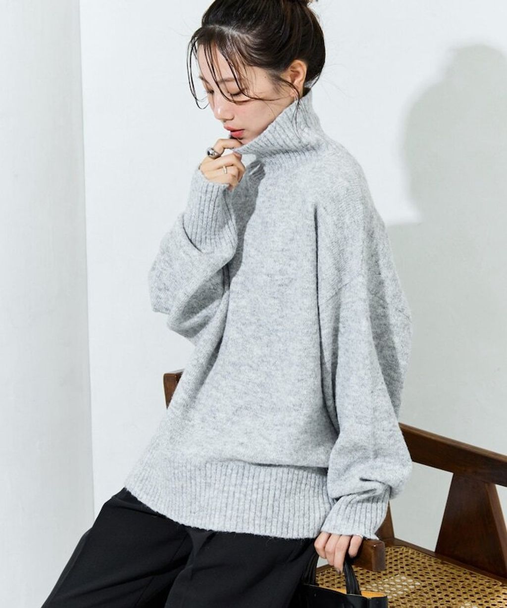 FREAKS STORE 蓬鬆螺紋高領針織衣_19