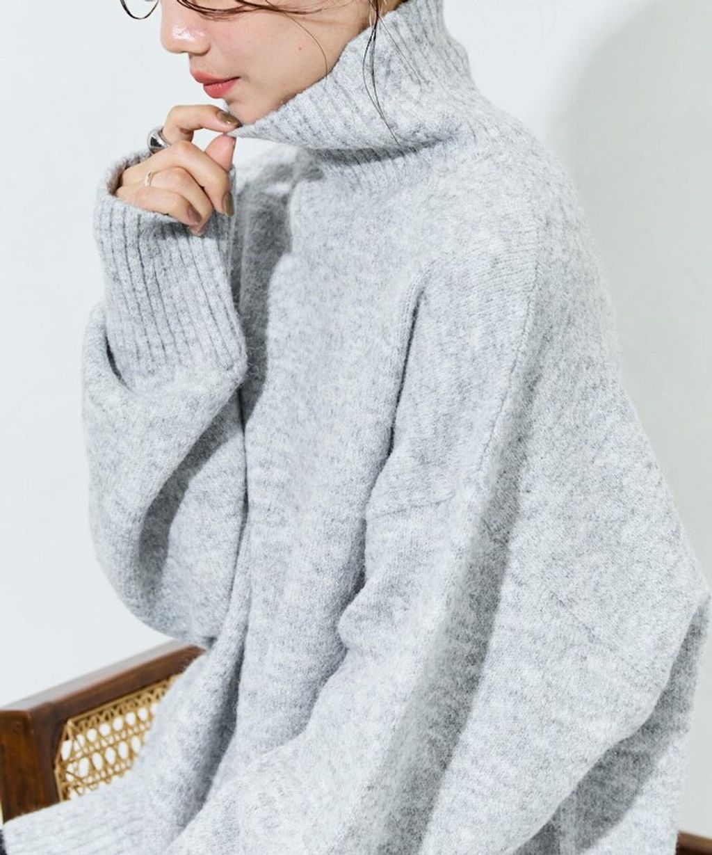 FREAKS STORE 蓬鬆螺紋高領針織衣_20