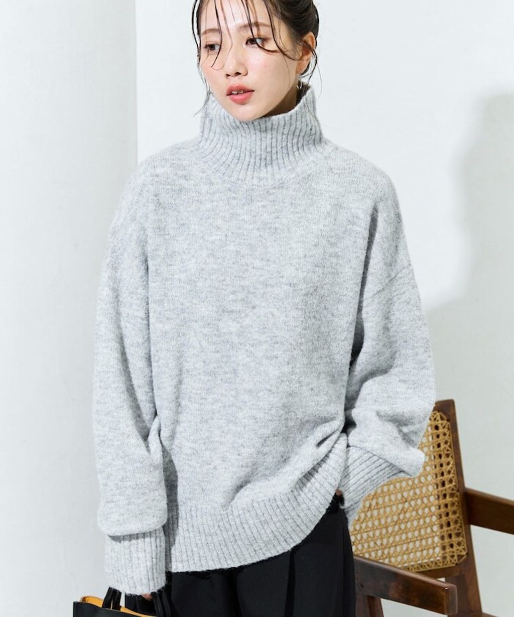 FREAKS STORE 蓬鬆螺紋高領針織衣_15