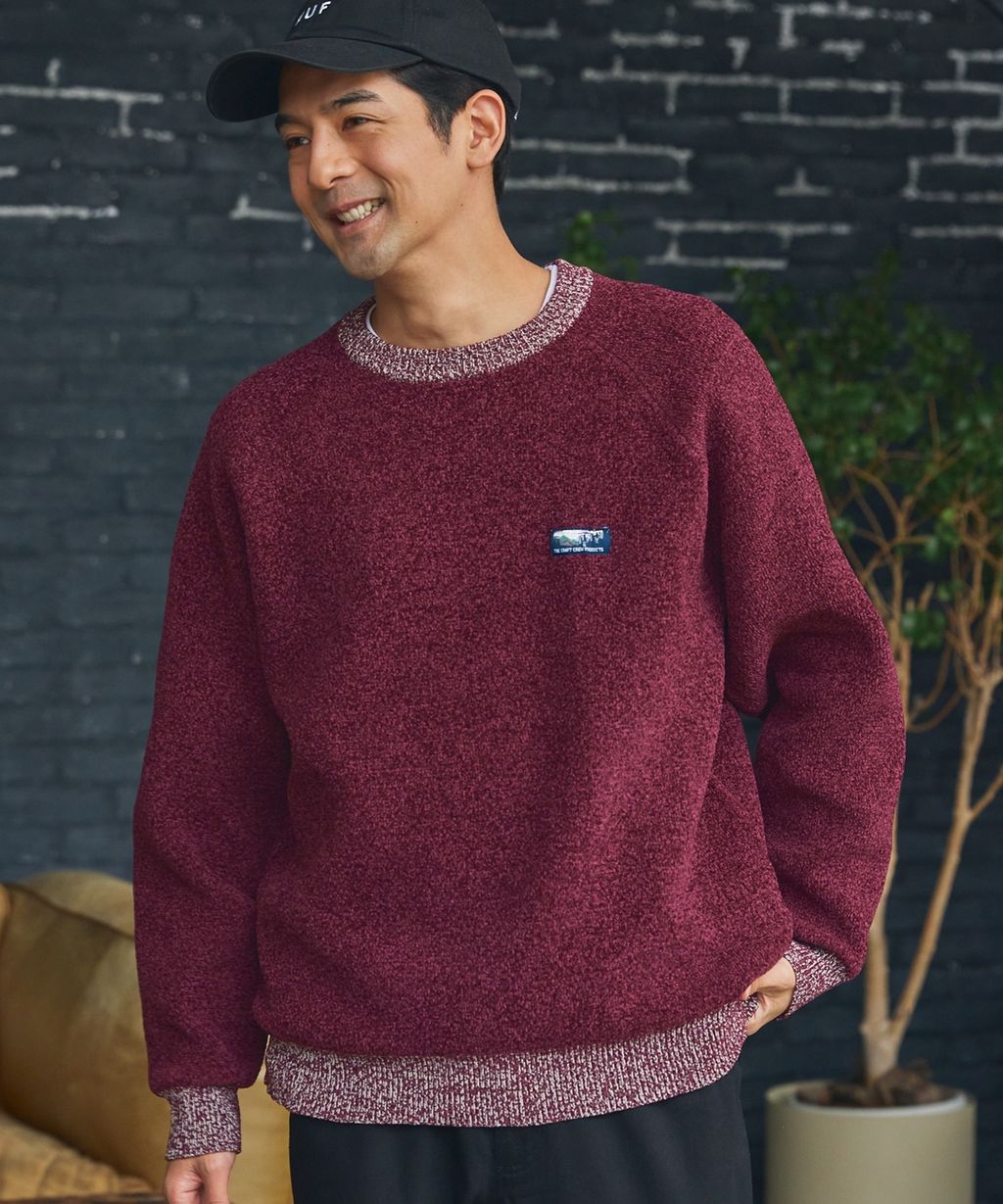 THE CRAFT CREW PRODUCTS 抗起毛球可機洗保暖磨毛紗拉格蘭針織衣_5