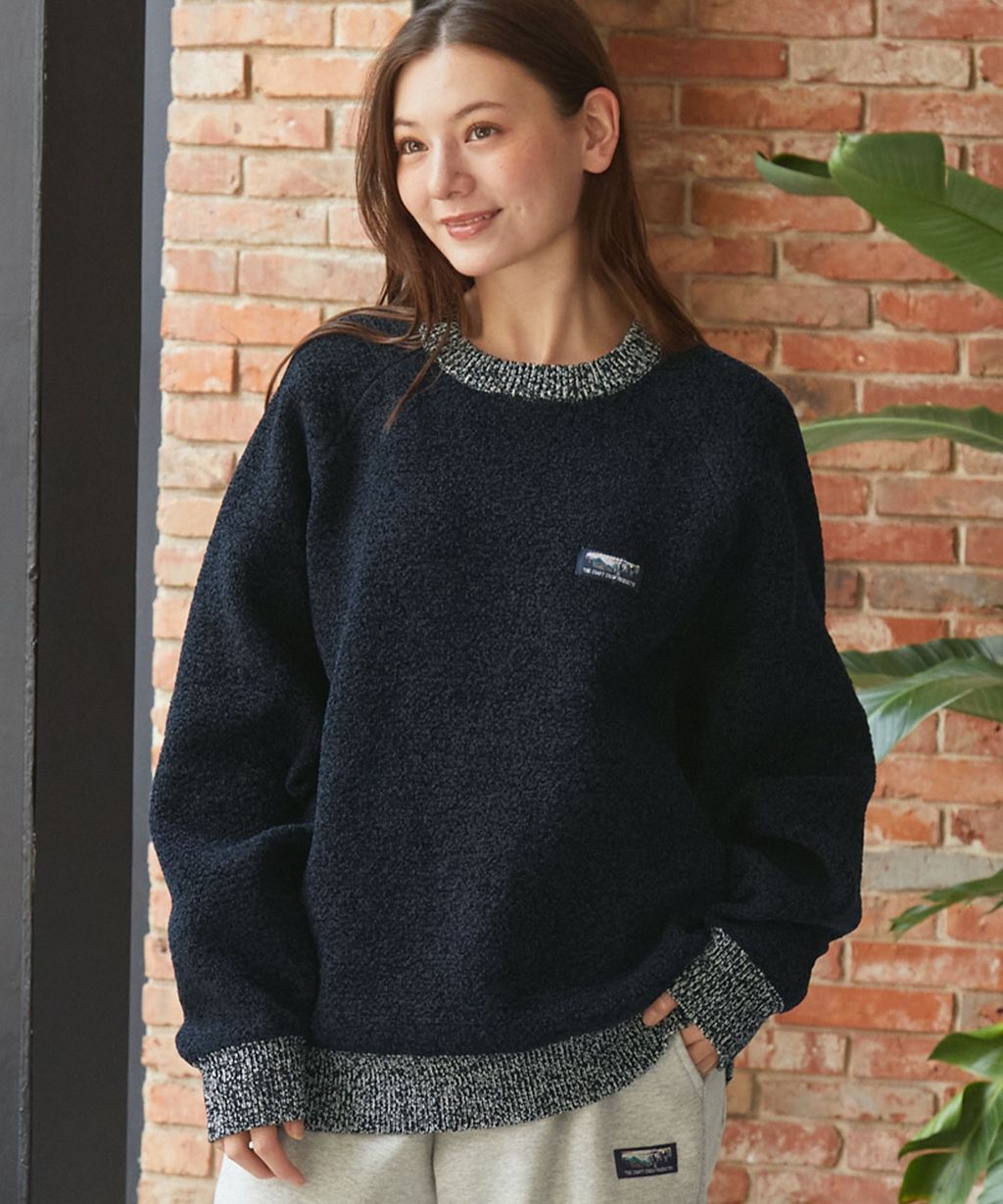 THE CRAFT CREW PRODUCTS 抗起毛球可機洗保暖磨毛紗拉格蘭針織衣_95