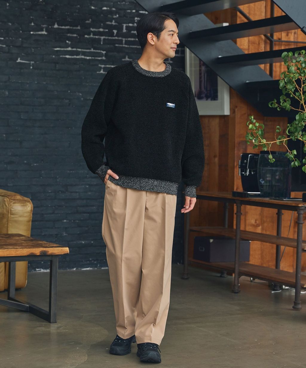 THE CRAFT CREW PRODUCTS 抗起毛球可機洗保暖磨毛紗拉格蘭針織衣_75